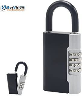 Bosvision Caja fuerte para llaves - Caja de Seguridad para llaves - Caja de llaves - Candado de combinacion [Portatil]