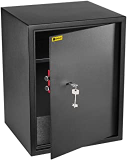 HomeSafe HV52K Caja fuerte con Cerradura de Calidad 52x40x36cm (HxWxD)- Negro Saten de Carbon