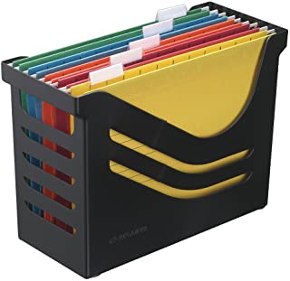 Jalema Atlanta Res - Caja reciclada para archivos (incluye 5 archivos de varios colores)- color negro